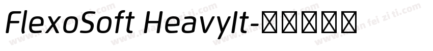FlexoSoft HeavyIt字体转换